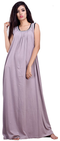 CLYMAA Women's Hosiery Cotton Summer Nighty (Size :- XXXL / 52)