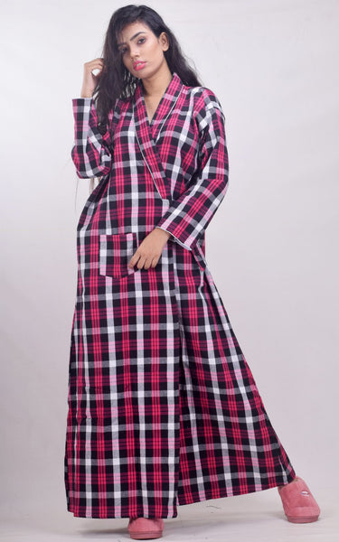 CLYMAA Women Winter Wool Blend L / XL /XXL Robe/Housecoat/Night Gown