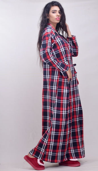 CLYMAA Women Winter Wool Blend L / XL /XXL Robe/Housecoat/Night Gown