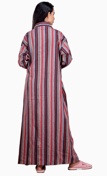 CLYMAA® Women's Winter Warm Housecoat/Rapper /Robe/Full Open Nighty (WHCS22225001MR)