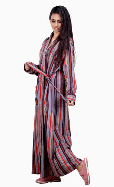 CLYMAA® Women's Winter Warm Housecoat/Rapper /Robe/Full Open Nighty (WHCS22225001MR)