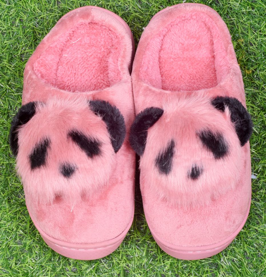 CLYMAA Winter Home Slippers Non-Slip Soft ,Fur, Warm with Soft Rubber  Sole