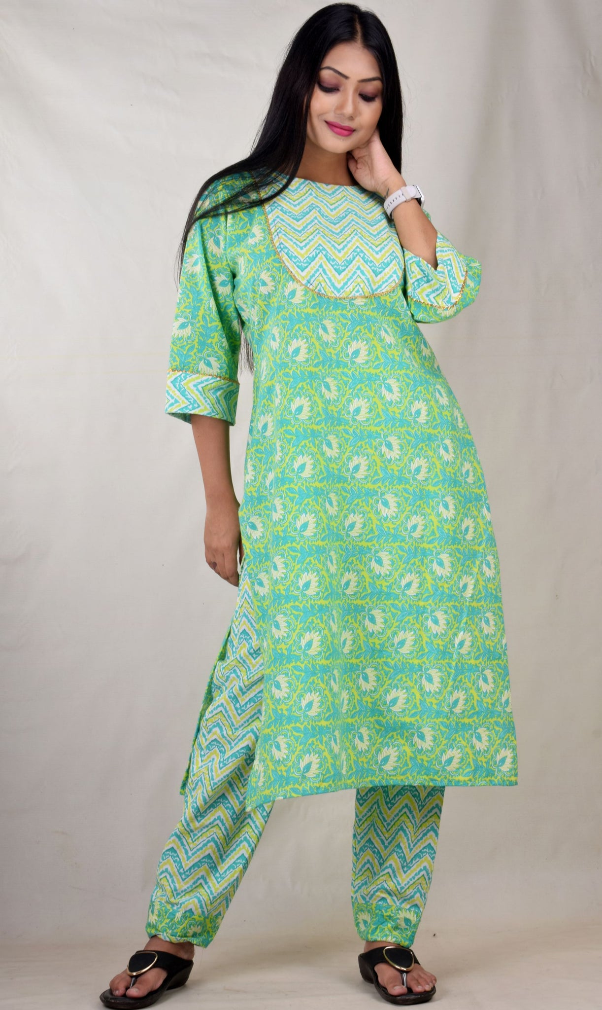 Pure Cotton Kurti Pant Set