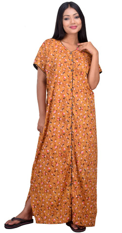CLYMAA Pure Cotton Nighty/Full Open Nighty/Patient Nighty/Feeding Nighty/Multi Purpose Nighty