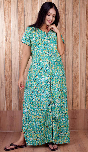 CLYMAA Pure Cotton Nighty/Full Open Nighty/Patient Nighty/Feeding Nighty/Multi Purpose Nighty