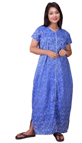 CLYMAA Pure Cotton Nighty/Full Open Nighty/Patient Nighty/Feeding Nighty/Multi Purpose Night