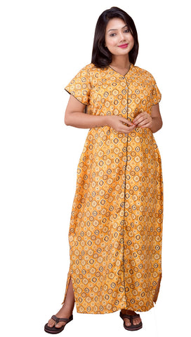 CLYMAA Pure Cotton Nighty/Full Open Nighty/Patient Nighty/Feeding Nighty/Multi Purpose Night (Copy)