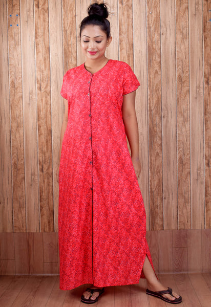 CLYMAA Pure Cotton Nighty/Full Open Nighty/Patient Nighty/Feeding Nighty/Multi Purpose Night