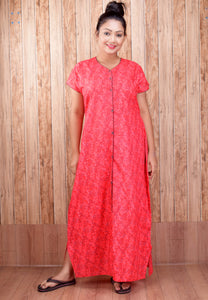 CLYMAA Pure Cotton Nighty/Full Open Nighty/Patient Nighty/Feeding Nighty/Multi Purpose Night