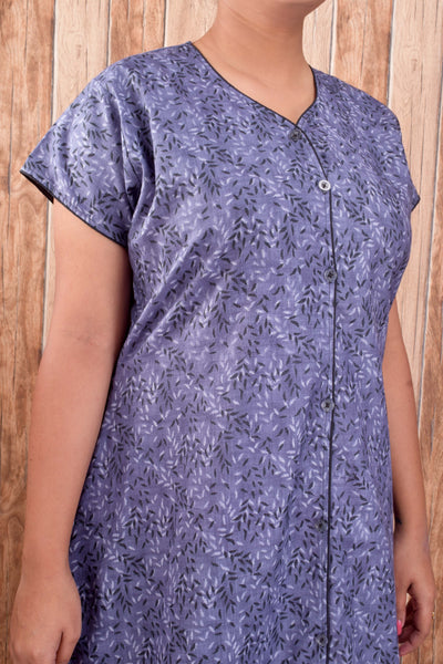 CLYMAA Pure Cotton Nighty/Full Open Nighty/Patient Nighty/Feeding Nighty/Multi Purpose Night
