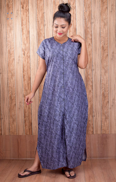 CLYMAA Pure Cotton Nighty/Full Open Nighty/Patient Nighty/Feeding Nighty/Multi Purpose Night