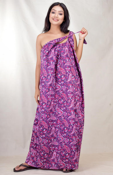 CLYMAA Pure Cotton Sleeveless Nighty/Multi Purpose Nighty/Patient Nighty