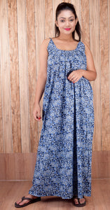 CLYMAA Pure Cotton Sleeveless Nighty/Multi Purpose Nighty/Patient Nighty