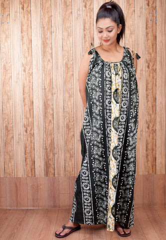 CLYMAA Pure Cotton Sleeveless Nighty/Multi Purpose Nighty/Patient Nighty
