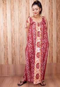 CLYMAA Pure Cotton Sleeveless Nighty/Multi Purpose Nighty/Patient Nighty
