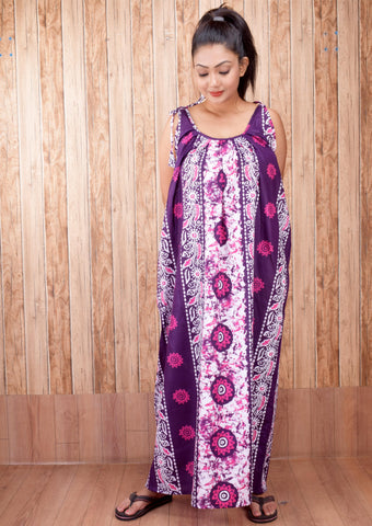 CLYMAA Pure Cotton Sleeveless Nighty/Multi Purpose Nighty/Patient Nighty