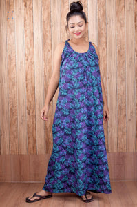 CLYMAA Pure Cotton Sleeveless Nighty/Multi Purpose Nighty/Patient Nighty