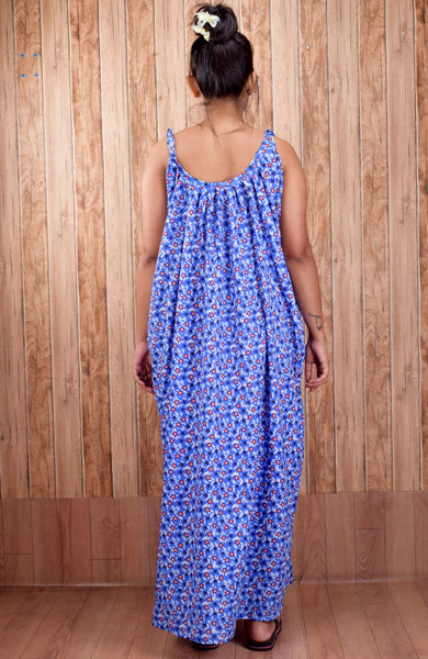 CLYMAA Pure Cotton Sleeveless Nighty/Multi Purpose Nighty/Patient Nighty