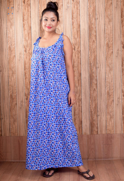 CLYMAA Pure Cotton Sleeveless Nighty/Multi Purpose Nighty/Patient Nighty