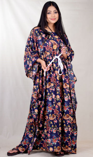 CLYMAA Women Long Plus Size (80 Garment Chest) Kaftan/Kaftan Nighty/ Beach Kaftan (Fit 4XL to 8XL Size)