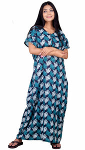 CLYMAA Woman's Pure Cotton Half Sleeves Front Open M,L,XL,XXL Size Nighty