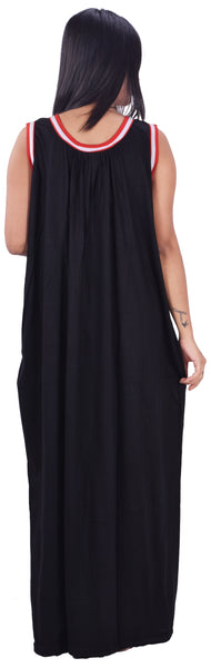 Summer Special Spandex Cotton  Nighty / Night gown ( Black )