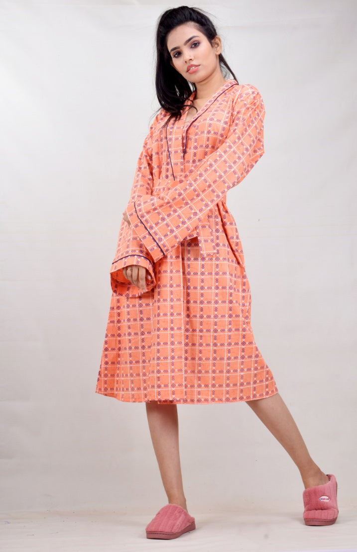 CYMAA Women's Lightweight Housecoat/ Robe/ Nightgown (Size XL & XXL) -Your Comfort is our Pride