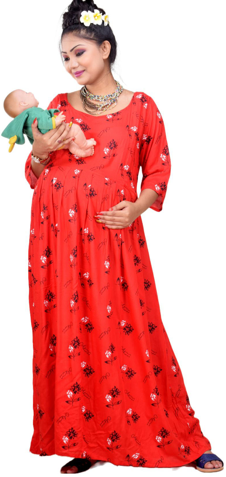 mamma's maternity Women A-line Grey Dress - Buy mamma's maternity Women  A-line Grey Dress Online at Best Prices in India | Flipkart.com
