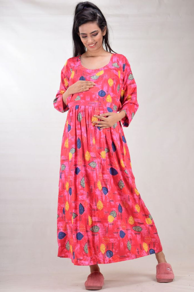 Floral Print Cotton Dress | Printed cotton dress, Maternity dresses, Cotton  dresses