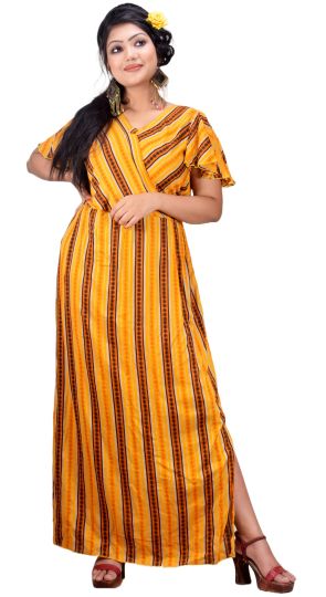 Buy Women;s Multicolor Cotton Gown (Small)| Western Dress for Girls| Gown  for Girls at Amazon.in