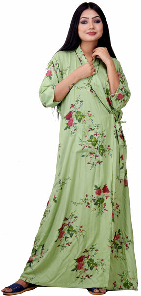 CLYMAA Women's RAYON Robe/Housecoat ( Size : XL,XXL )