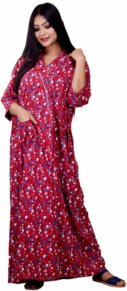 CLYMAA Women's RAYON Robe/Housecoat ( Size : XL,XXL )
