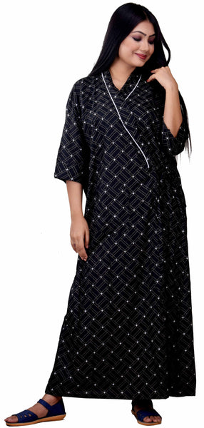 CLYMAA Women's RAYON Robe/Housecoat ( Size : XL,XXL )