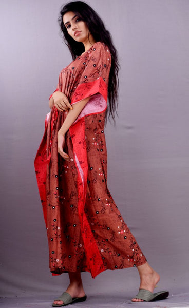 CLYMAA Woman's Exclusive Cotton Kaftan / Leisure wear ( 4XL/62 )