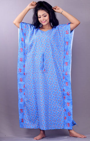 CLYMAA Women's Exclusive Free / XXL Size Kaftan/ Kaftan Nighty / Night Gown