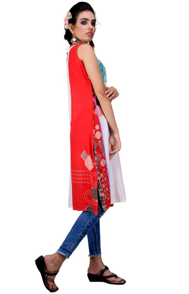 Buy MagicBird Sleeveless Lace Kurti (MAROON) XXL Online at Best Prices in  India - JioMart.