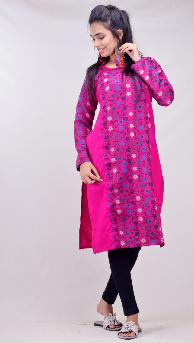 CLYMAA® Women's Winter Kurti (Size M to 4xl With Matching Face Mask)-Beat the Winter in Style