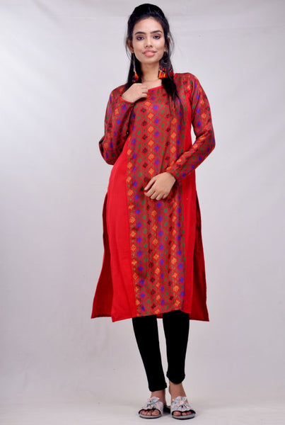 CLYMAA® Women's Winter Kurti (Size M to 4xl With Matching Face Mask)-Beat the Winter in Style