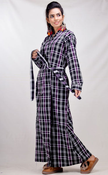 CLYMAA® Women's Winter Premium Quality Cashmillon Robe/Housecoat/Night Gown-Beat the Winter in Style