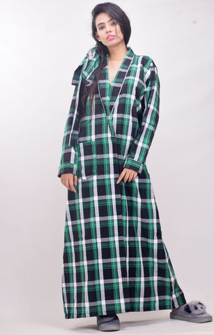 CLYMAA Women Winter Wool Blend Robe/Housecoat/Night Gown