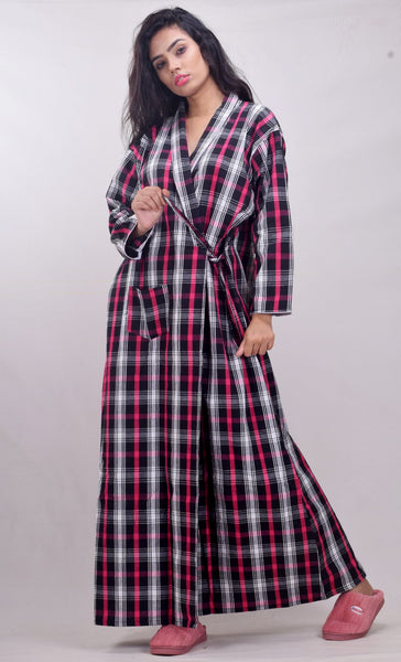 CLYMAA Women Winter Wool Blend Robe/Housecoat/Night Gown
