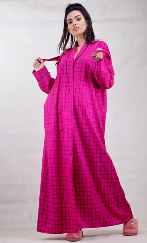 CLYMAA Winter Warm Night wear/Housecoat/Robe/ Maternity Nighty -Surprise your loved one (WHCEX21325005PK)