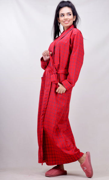 CLYMAA® Women's Winter Premium Quality Cashmillon  Robe/Housecoat/Night Gown-Beat the Winter in Style