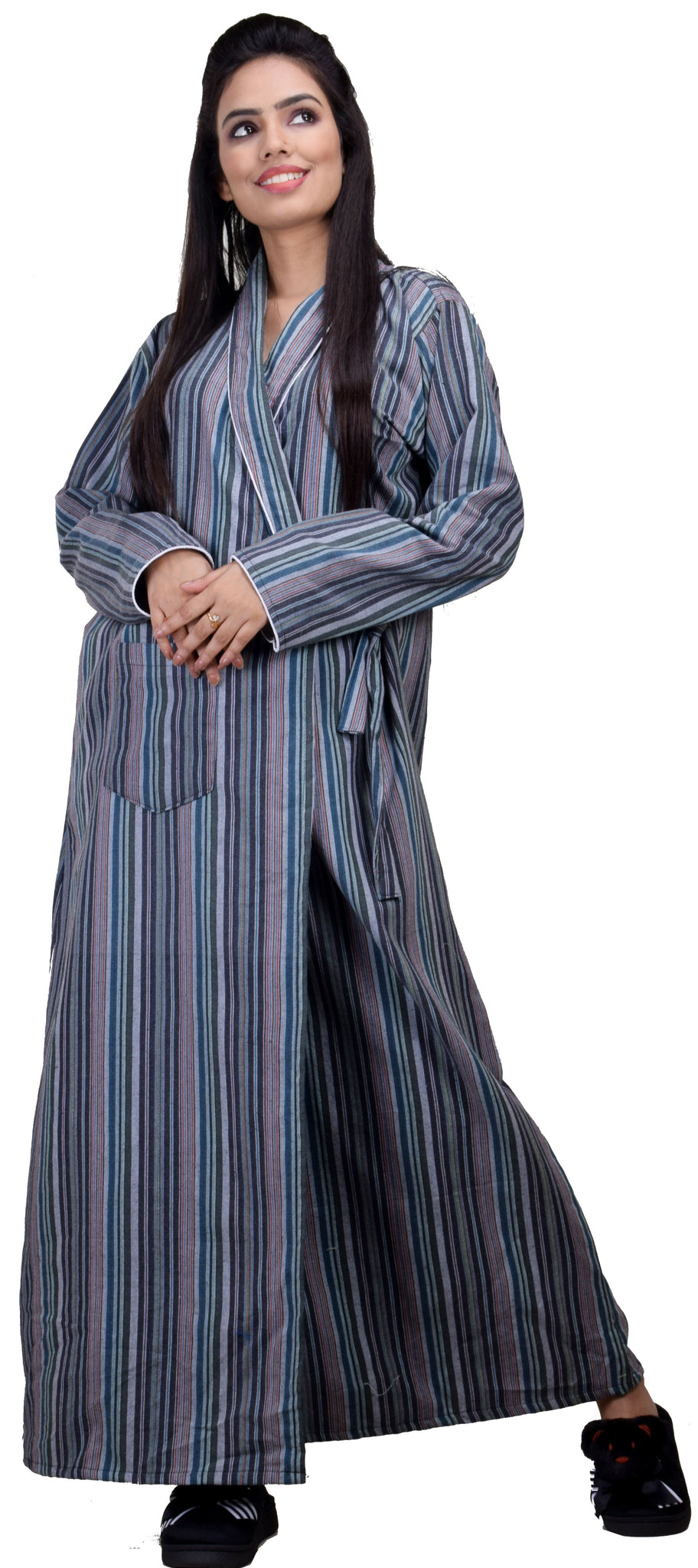 CLYMAA® Women's Winter Warm Housecoat/Rapper /Robe/Full Open Nighty